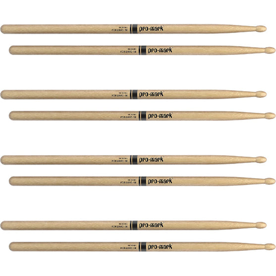 Promark TX5BW-4P Hickory 5B Drumsticks, Wood Tip (4pairs)-Mai Nguyên Music