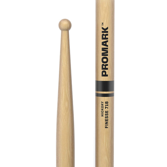 Promark TX718W Hickory 718 Acid Jazz Drumsticks, Wood Tip-Mai Nguyên Music