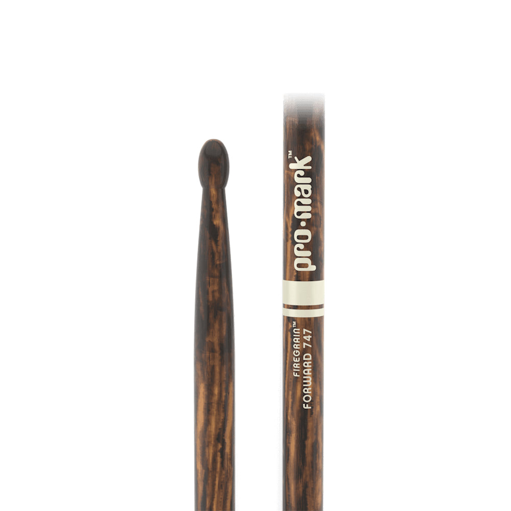 Promark TX747W-FG Classic Forward 747 FireGrain Drumsticks, Oval Wood Tip-Mai Nguyên Music