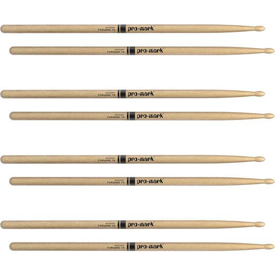 Promark TX7AW-4P Hickory 7A Drumsticks, Wood Tip (4pairs)-Mai Nguyên Music