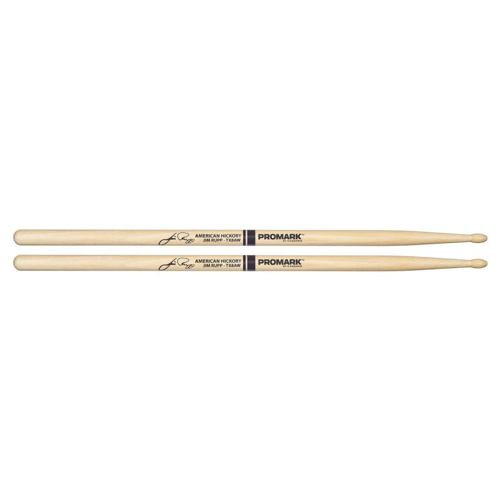 Promark TX8AW Hickory 8A Jim Rupp Drumsticks, Wood Tip-Mai Nguyên Music