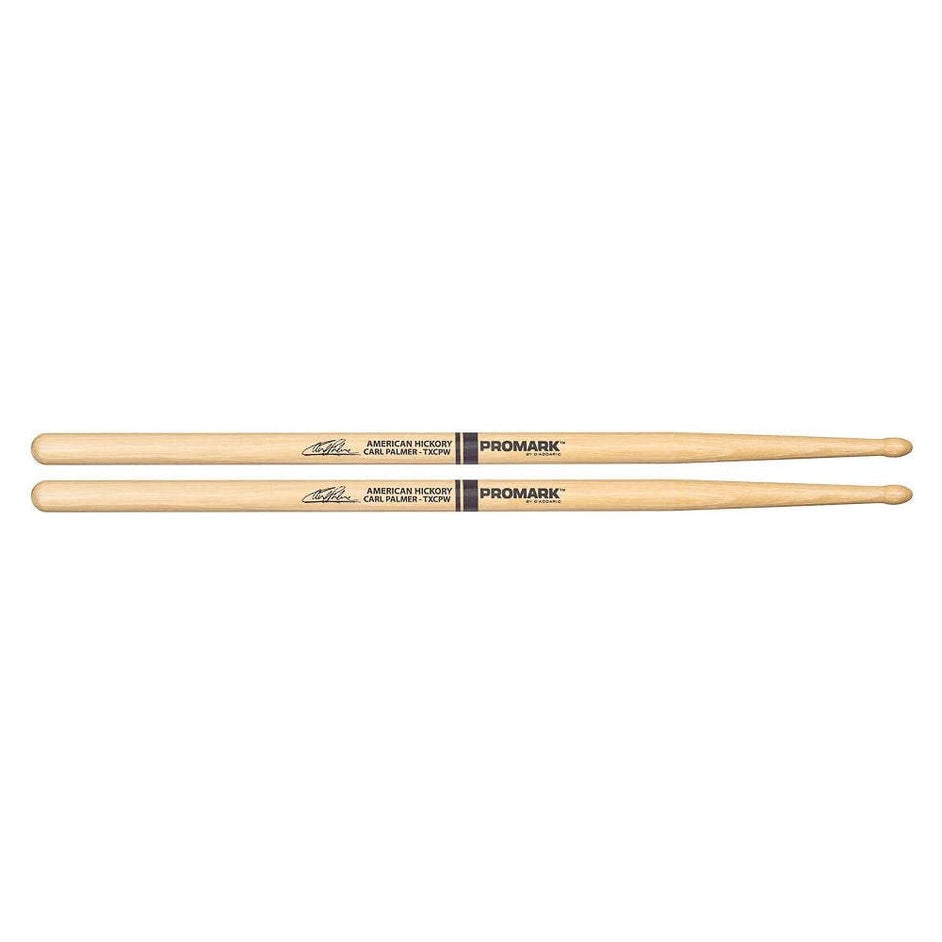 Promark TXCPW Hickory CP Carl Palmer Drumsticks, Wood Tip-Mai Nguyên Music