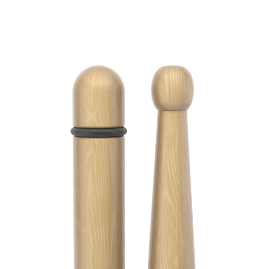 Promark TXDCBYOSW BYOS Hickory Marching Drumsticks, Oval Wood Tip-Mai Nguyên Music