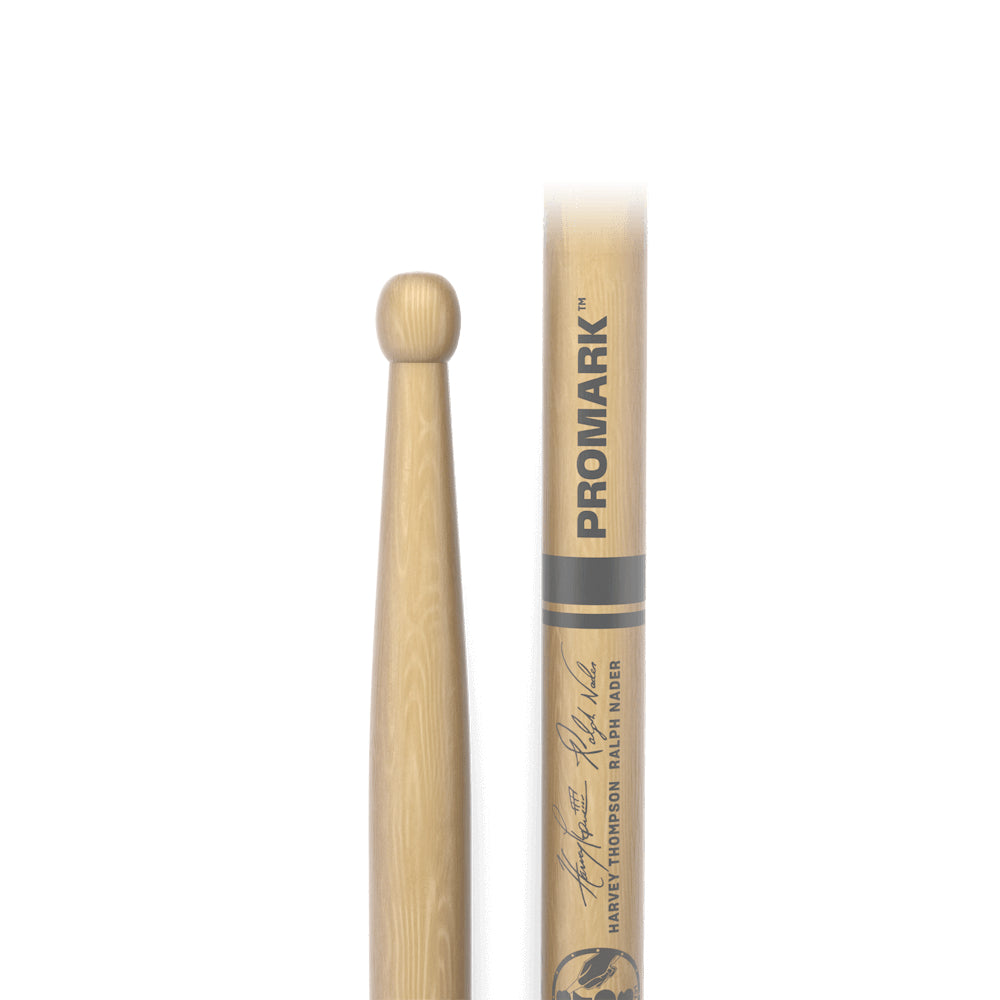 Promark TXDCBYOSW BYOS Hickory Marching Drumsticks, Oval Wood Tip-Mai Nguyên Music