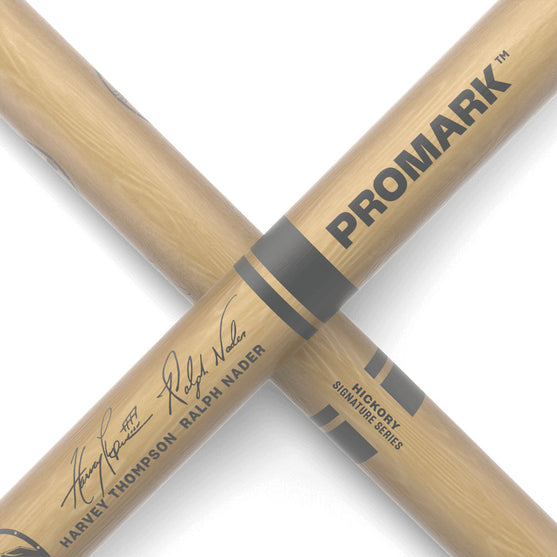 Promark TXDCBYOSW BYOS Hickory Marching Drumsticks, Oval Wood Tip-Mai Nguyên Music