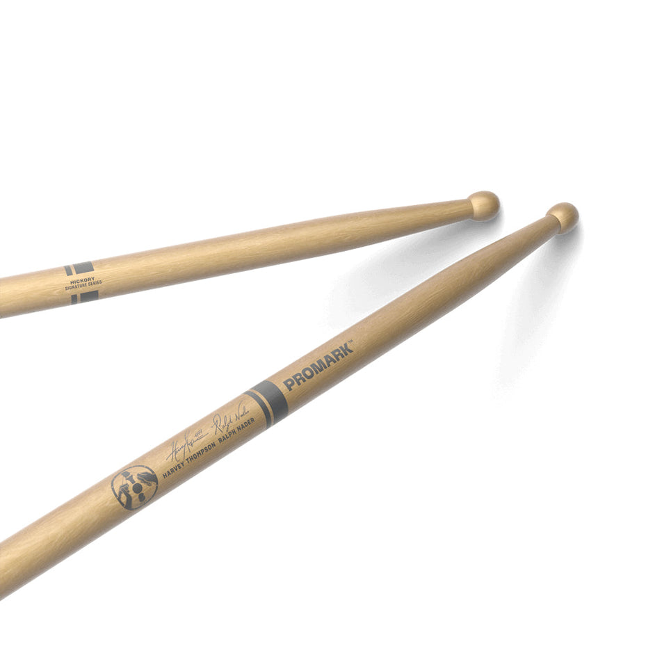 Promark TXDCBYOSW BYOS Hickory Marching Drumsticks, Oval Wood Tip-Mai Nguyên Music