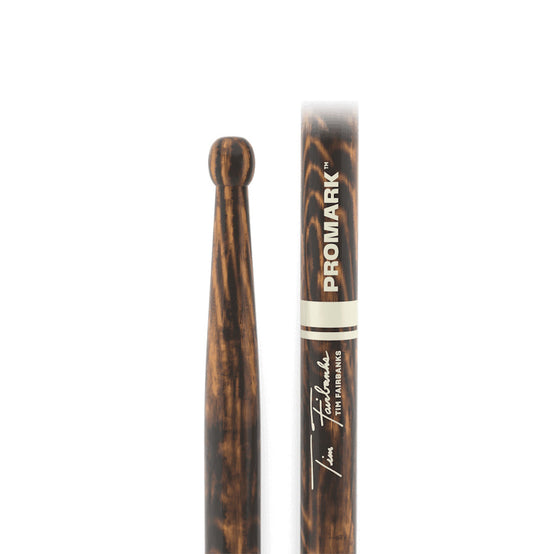 Promark TXDCTFW-FG Tim Fairbanks FireGrain Marching Snare Drumstick, Wood Tip-Mai Nguyên Music