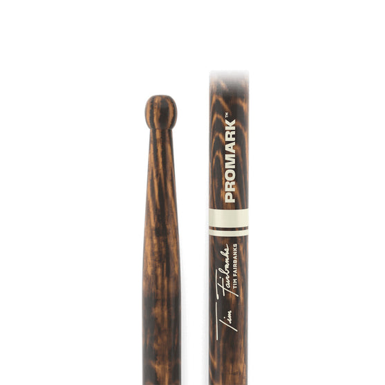 Promark TXDCTFW-FG Tim Fairbanks FireGrain Marching Snare Drumstick, Wood Tip-Mai Nguyên Music