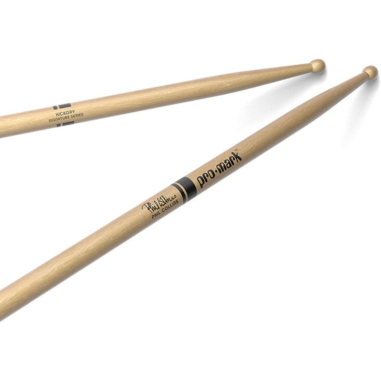 Promark TXPCW Hickory PC Phil Collins Drumsticks, Wood Tip-Mai Nguyên Music