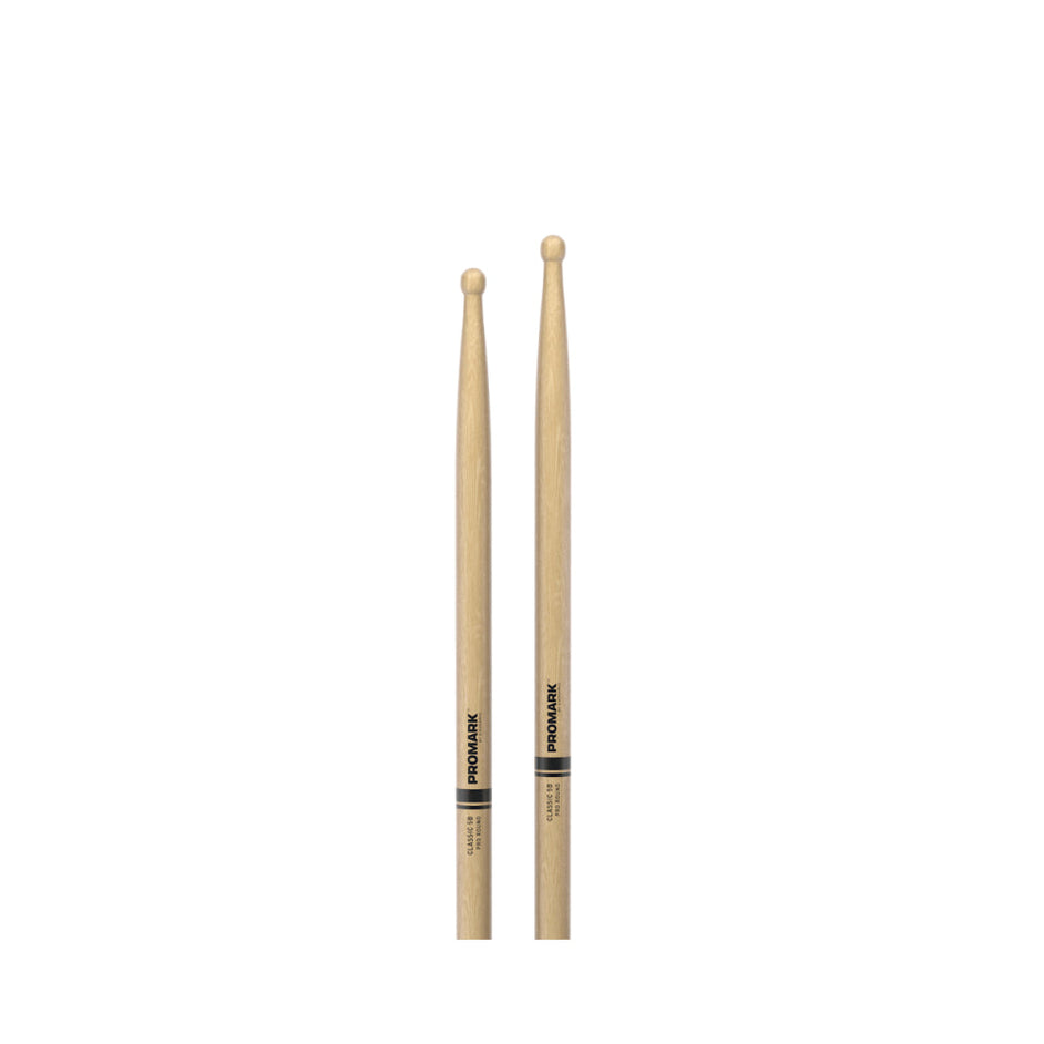 Promark TXPR5BW Pro-Round Hickory 5B Drumsticks, Wood Tip-Mai Nguyên Music