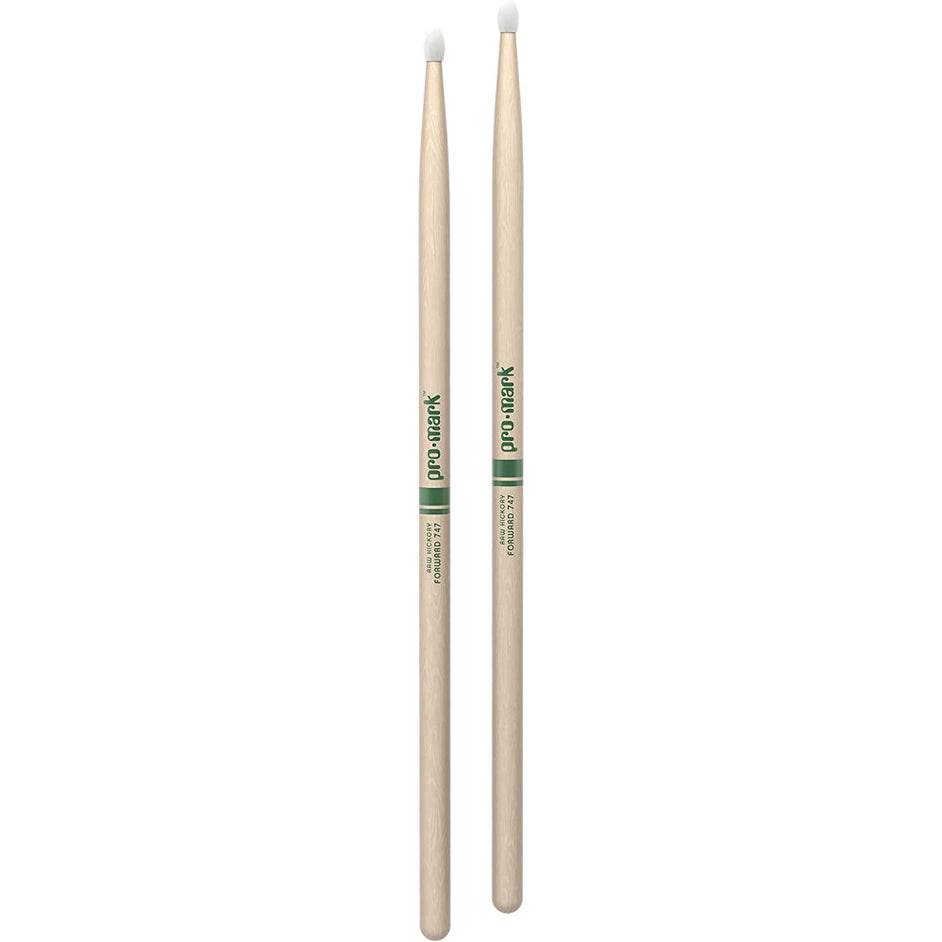 Promark TXR747N Hickory 747 The Natural Nylon Tip Drumstick-Mai Nguyên Music