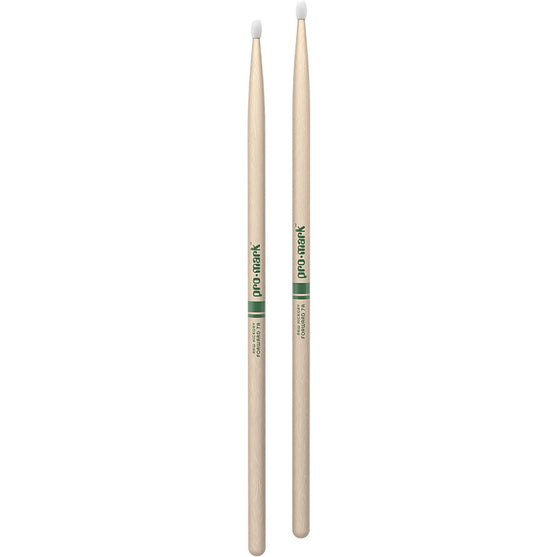 Promark TXR7AN Hickory 7A The Natural Nylon Tip Drumstick-Mai Nguyên Music