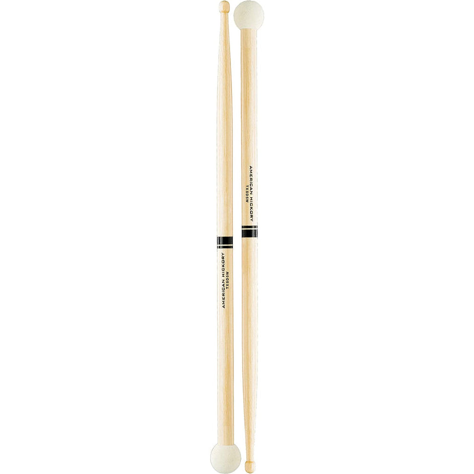 Promark TXSD5W Hickory SD5 Light Multi Percussion Stick, Wood Tip, Felt Butt-Mai Nguyên Music