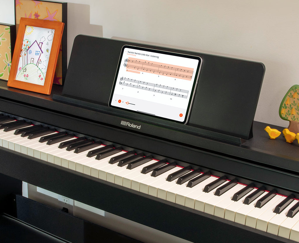 Kết nối đơn giản, nhanh chóng với ứng dụng Rooland Piano trên RP107