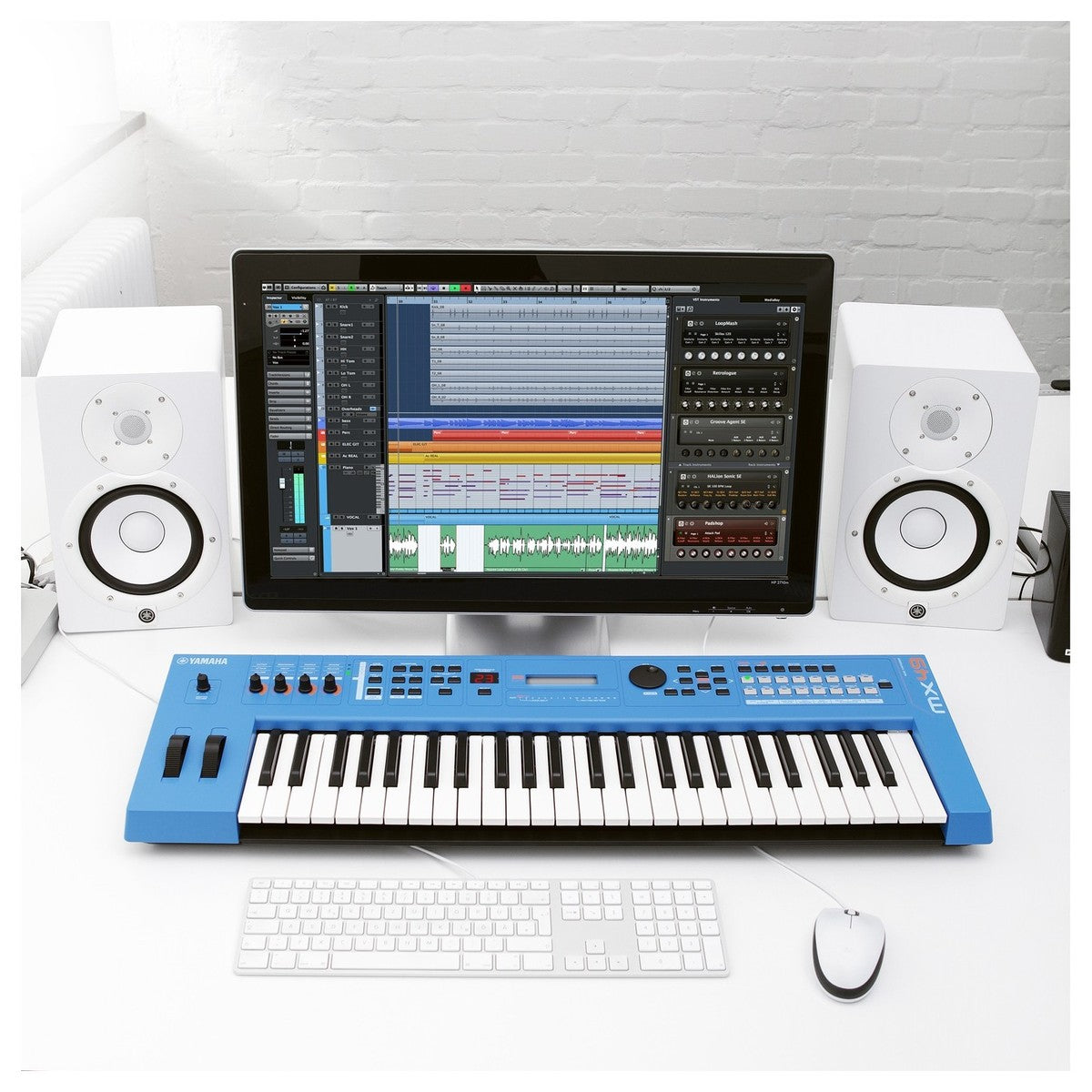 Synthesizer/Controller Yamaha MX49 49-Key, Blue-Mai Nguyên Music