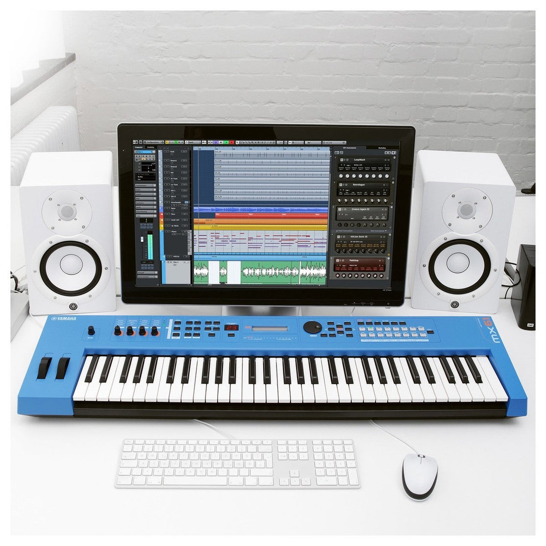 Synthesizer/Controller Yamaha MX61 61-Key, Blue-Mai Nguyên Music