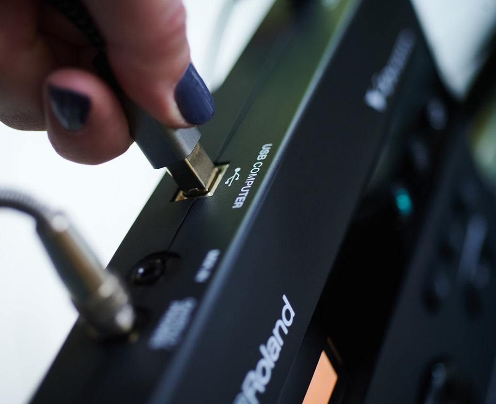Kết nối và ghi âm qua USB dễ dàng trên Roland TD-07DMK