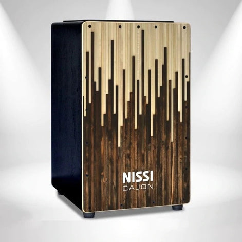 Trống Cajon Nissi CJPLW-712P Gỗ Sọc-Mai Nguyên Music