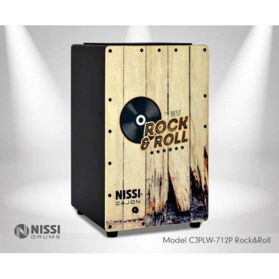 Trống Cajon Nissi CJPLW-712P Rock & Roll-Mai Nguyên Music