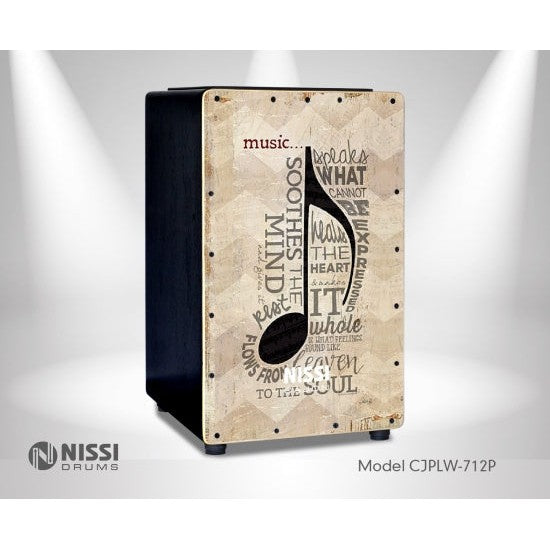 Trống Cajon Nissi CJPLW-712P UV-Mai Nguyên Music