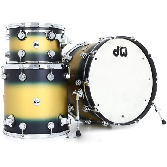 Trống Cơ DW Collector's Series 3-Pcs Shell Pack - Blue/Gold Duco Lacquer-Mai Nguyên Music