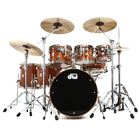 Trống Cơ DW Collector's Series Cherry Mahogany 7-Pcs Shell Pack - Natural Lacquer Finish-Mai Nguyên Music