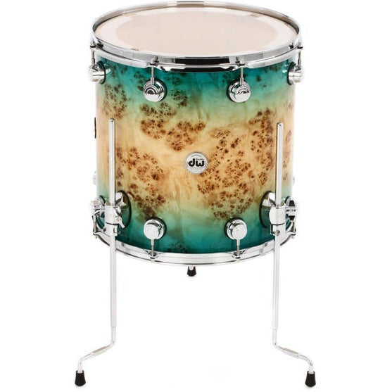 Trống Cơ DW Collector's Series Exotic 4-Pcs Shell Pack - Candy Blue Azure Burst over Mapa Burl-Mai Nguyên Music
