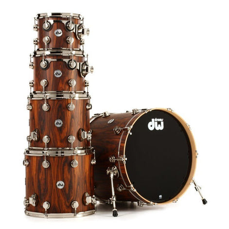 Trống Cơ DW Collector's Series Exotic 5-Pcs Shell Pack - Hard Satin over Santos Rosewood-Mai Nguyên Music