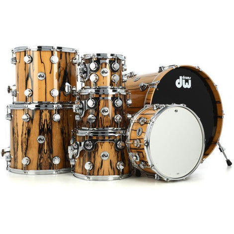 Trống Cơ DW Collector's Series Exotic 7-Pcs Shell Pack - Natural Lacquer over Ivory Ebony-Mai Nguyên Music