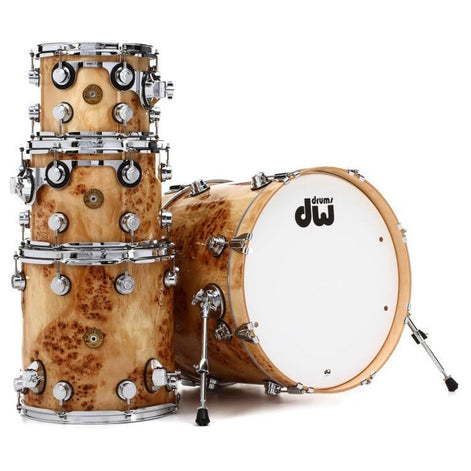 Trống Cơ DW Collector's Series Jazz Exotic 4-Pcs Shell Pack 20" Bass Drum - Natural Mapa Burl-Mai Nguyên Music