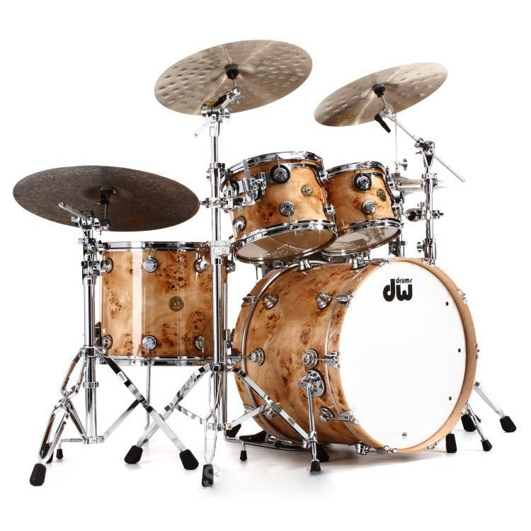 Trống Cơ DW Collector's Series Jazz Exotic 4-Pcs Shell Pack 22" Bass Drum - Natural Mapa Burl-Mai Nguyên Music