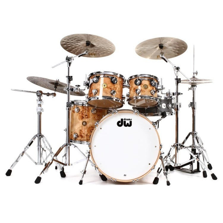 Trống Cơ DW Collector's Series Jazz Exotic 4-Pcs Shell Pack 22" Bass Drum - Natural Mapa Burl-Mai Nguyên Music