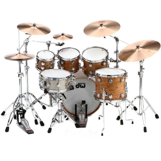 Trống Cơ DW Collector's Series Lacquer Custom 5-Pcs Cherry Shell Pack - Natural Lacquer-Mai Nguyên Music