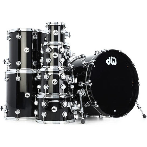 Trống Cơ DW Collector's Series Pure Maple 7-Pcs Shell Pack - Piano Black Lacquer-Mai Nguyên Music