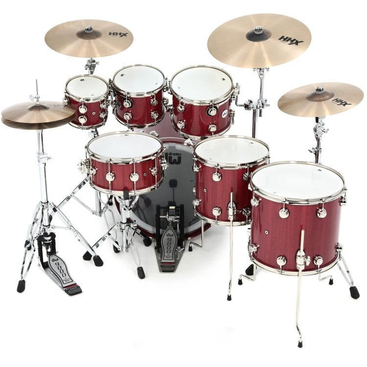 Trống Cơ DW Collector's Series Purpleheart Lacquer 7-Pcs Shell Pack - Gloss Natural with Nickel Hardware-Mai Nguyên Music