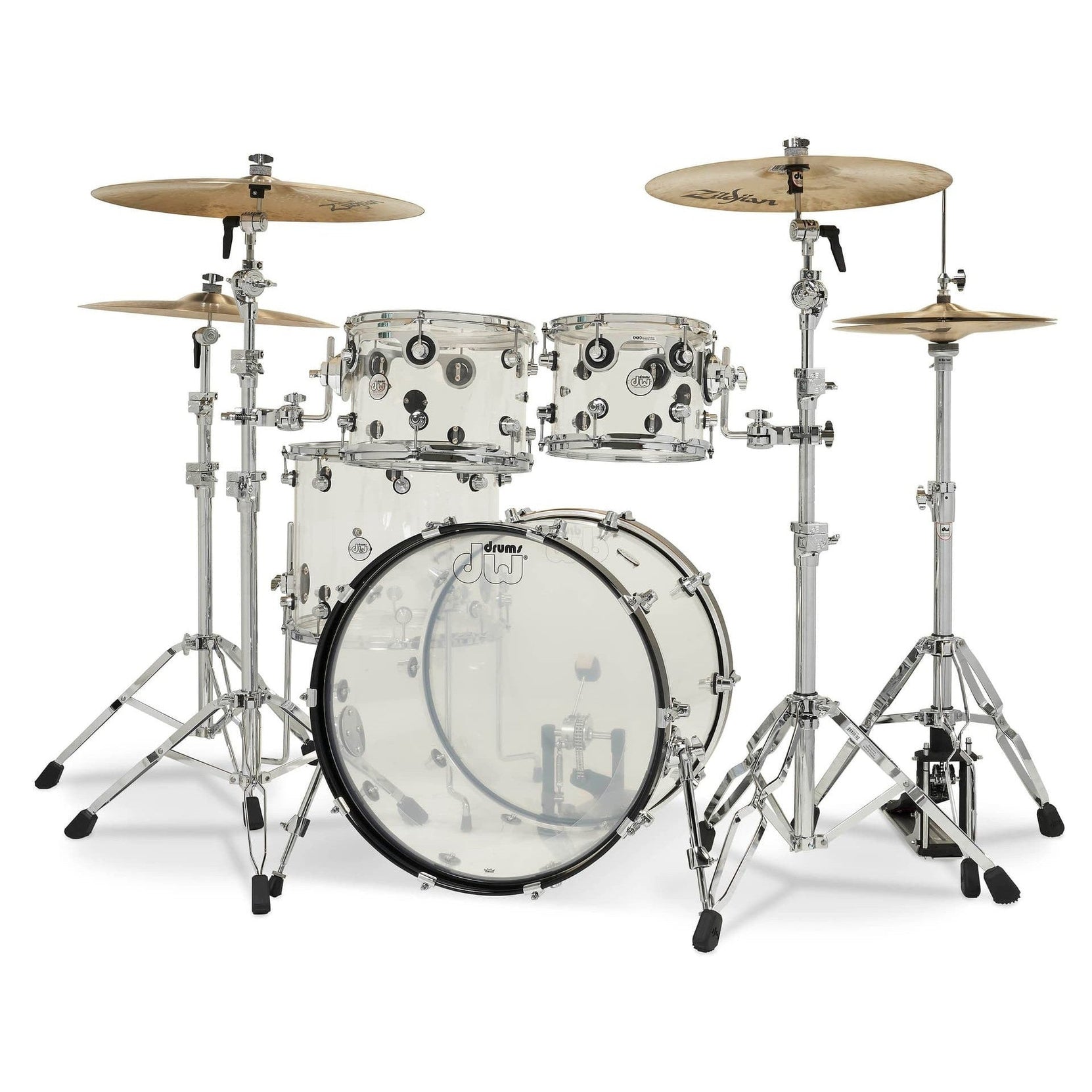 Trống Cơ DW Design Series Acrylic 4-Pcs Shell Pack - Clear Acrylic-Mai Nguyên Music