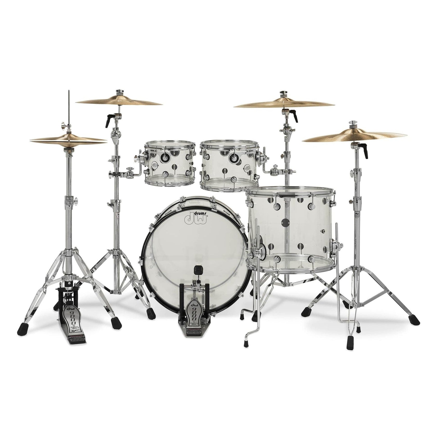 Trống Cơ DW Design Series Acrylic 4-Pcs Shell Pack - Clear Acrylic-Mai Nguyên Music