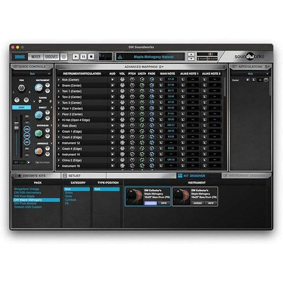 Trống Cơ DW DWe 4-Pcs Shell Pack-Mai Nguyên Music