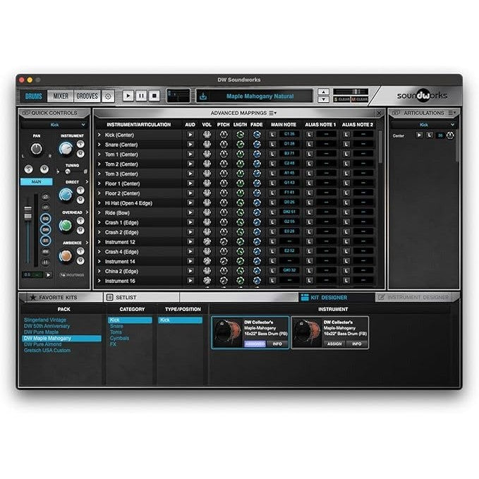 Trống Cơ DW DWe 4-Pcs Shell Pack-Mai Nguyên Music