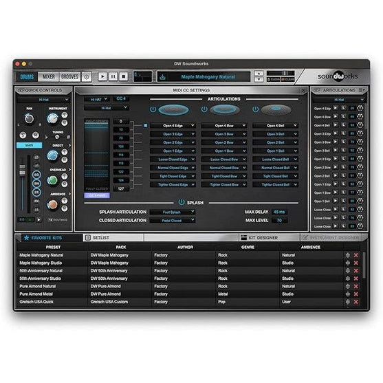 Trống Cơ DW DWe 4-Pcs Shell Pack-Mai Nguyên Music