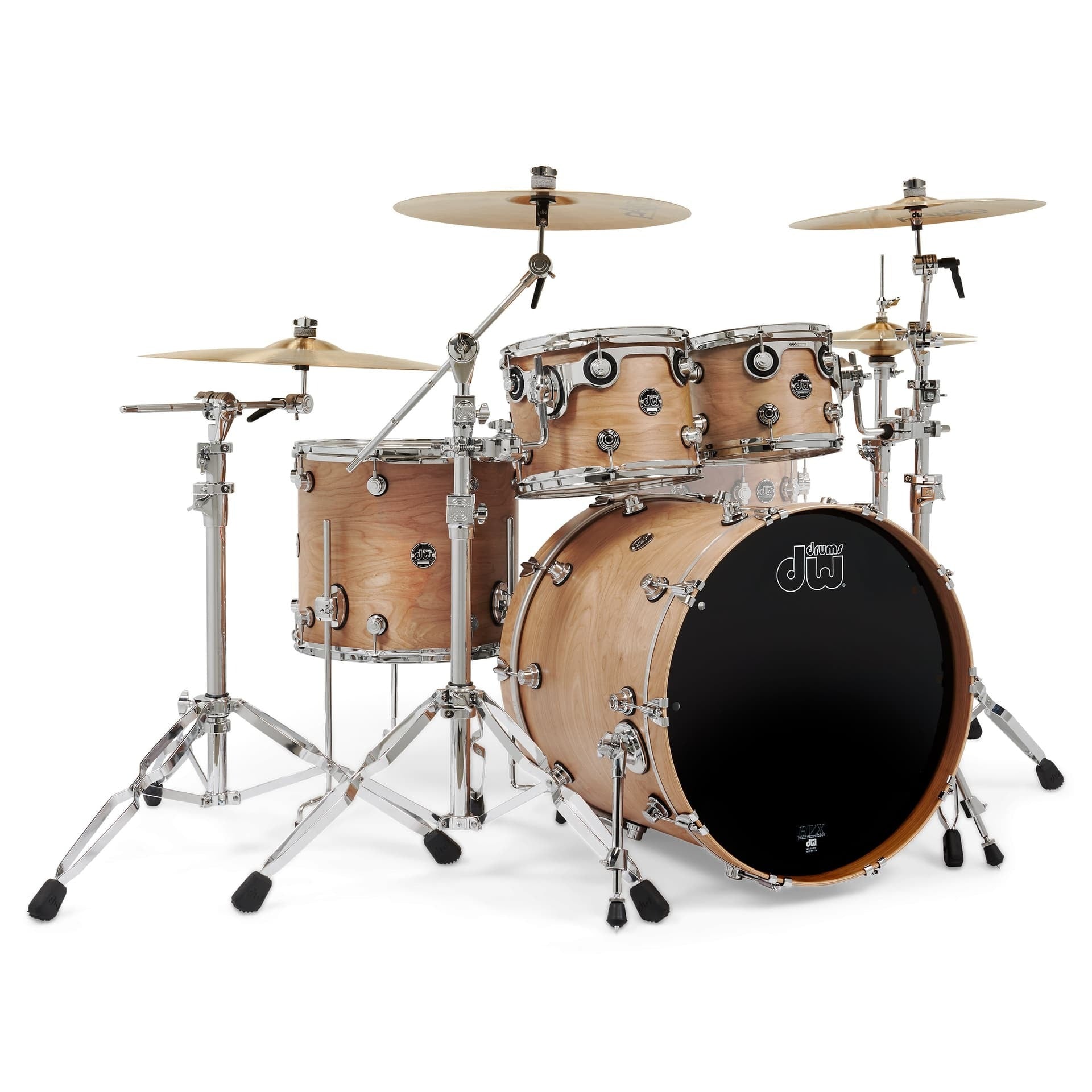 Trống Cơ DW Performance Series Birch 4-Pcs Shell Pack - Natural Satin Oil-Mai Nguyên Music