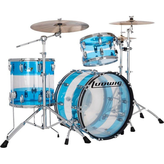 Trống Cơ Ludwig 50th-Anniversary Vistalite Fab 3-Pc Shell Pack (22"/13"/16")-Mai Nguyên Music