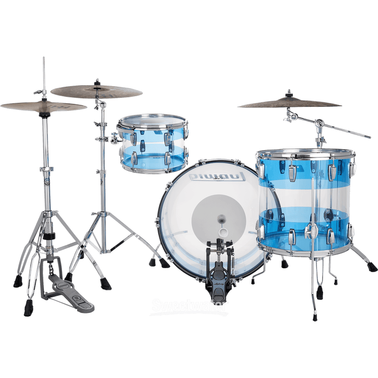Trống Cơ Ludwig 50th-Anniversary Vistalite Pro Beat 3-Pc Shell Pack (24"/13"/16")-Mai Nguyên Music