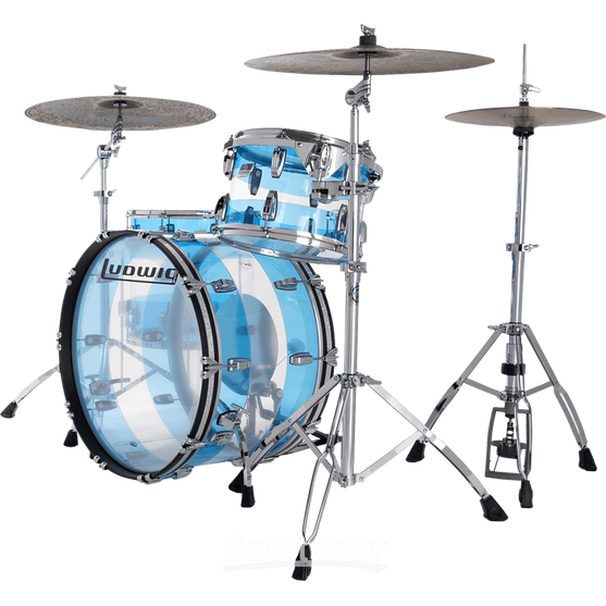 Trống Cơ Ludwig 50th-Anniversary Vistalite Pro Beat 3-Pc Shell Pack (24"/13"/16")-Mai Nguyên Music