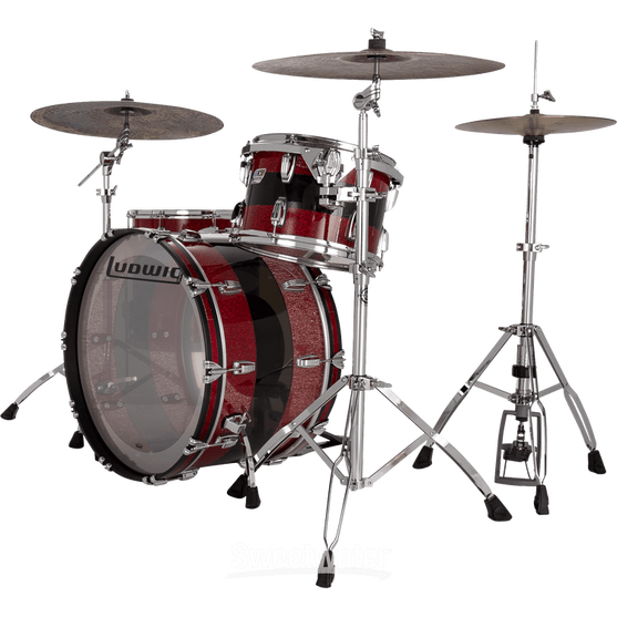 Trống Cơ Ludwig 50th-Anniversary Vistalite Pro Beat 3-Pc Shell Pack (24"/13"/16")-Mai Nguyên Music