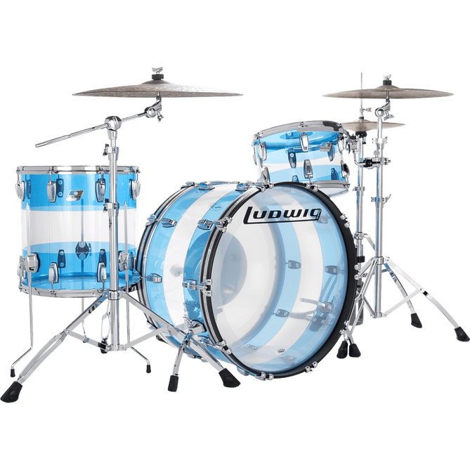 Trống Cơ Ludwig 50th-Anniversary Vistalite Pro Beat 3-Pc Shell Pack (24"/13"/16")-Mai Nguyên Music