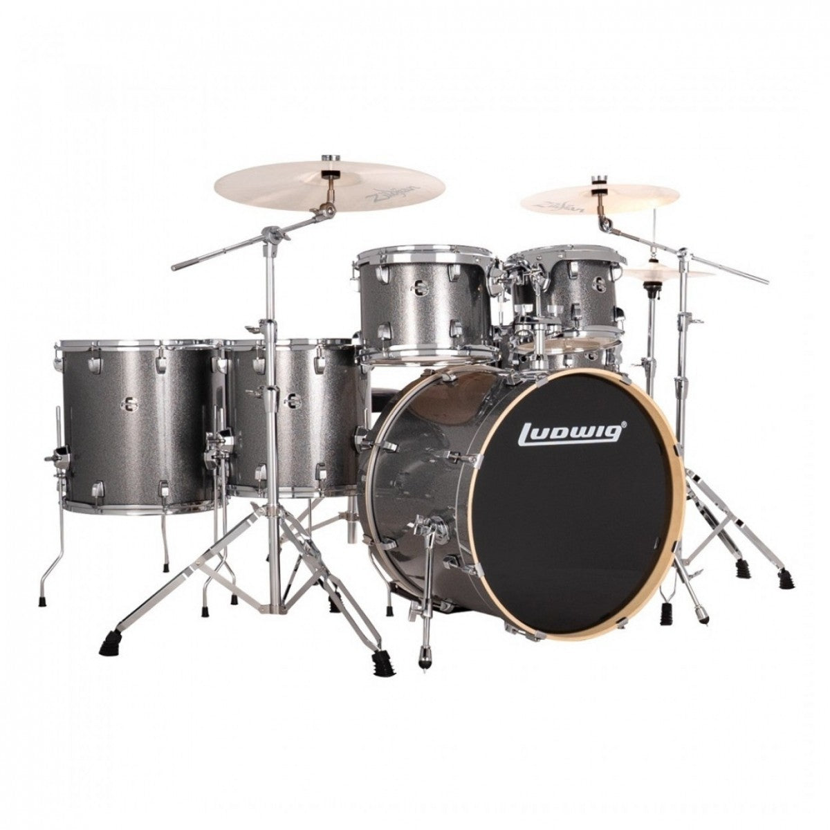 Trống Cơ Ludwig Evolution 22" 6-Pc Shell Pack w/Paiste Cymbal (22"/10"/12"/14"/14"/16")-Mai Nguyên Music