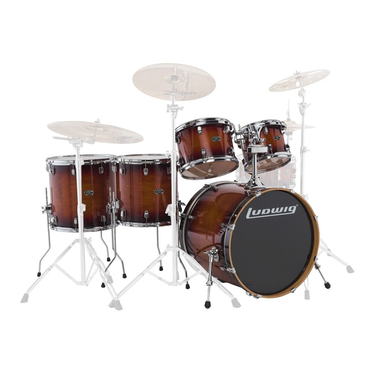 Trống Cơ Ludwig Evolution Maple 22" 7-Pc Shell Pack (22"/8"/10"/12"/14"/16"/16")-Mai Nguyên Music