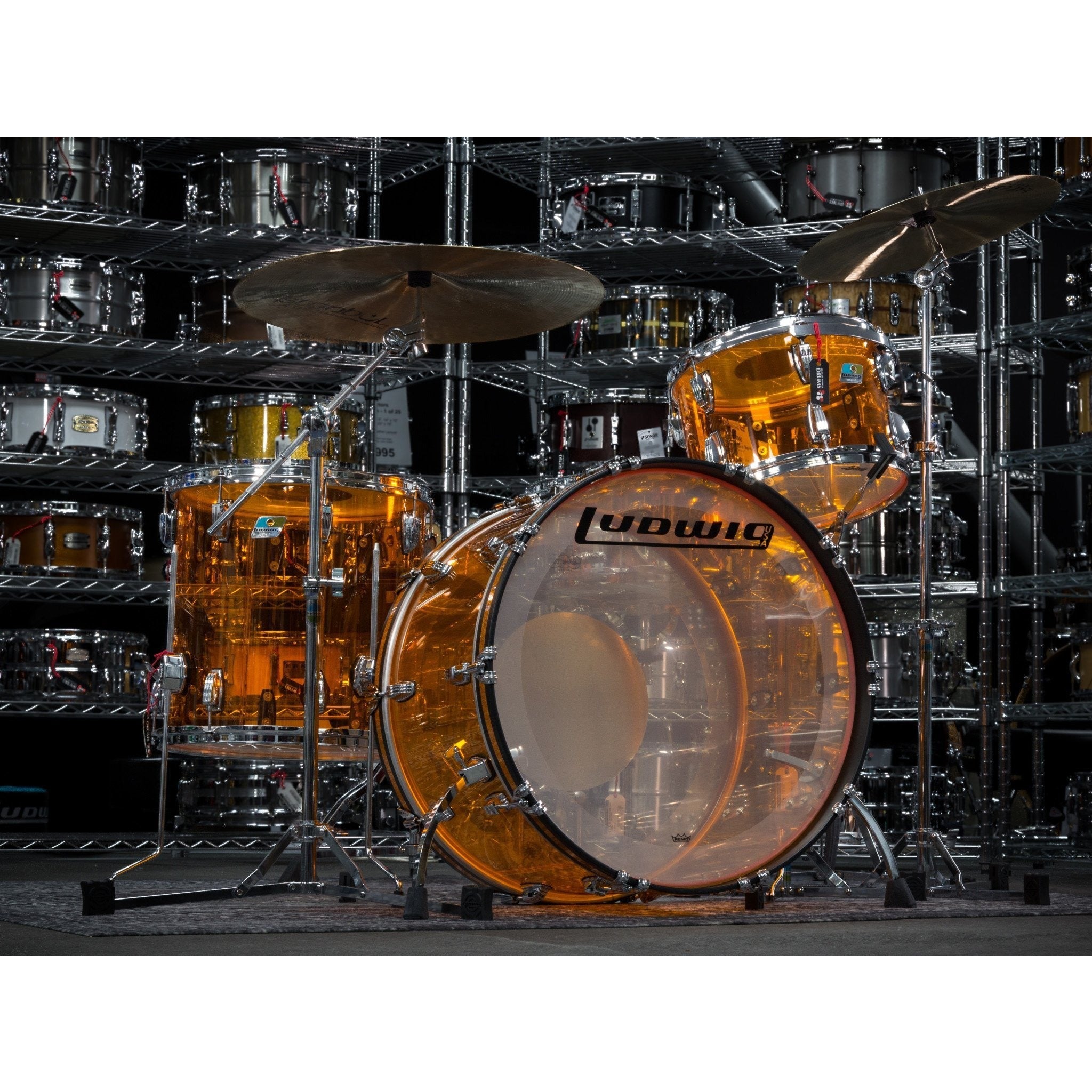 Trống Cơ Ludwig Vistalite Pro Beat 3-Pc Shell Pack (24"/13"/16")-Mai Nguyên Music