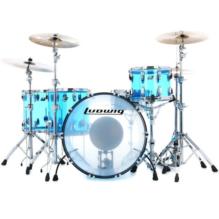 Trống Cơ Ludwig Vistalite Zep 4-Pc Shell Pack (26"/14"/16"/18")-Mai Nguyên Music